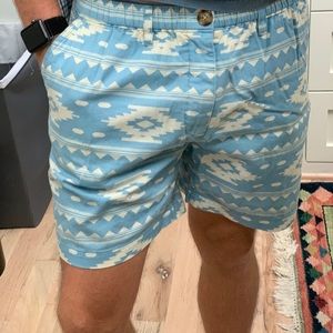 RARE Chubbies Aztec Blues